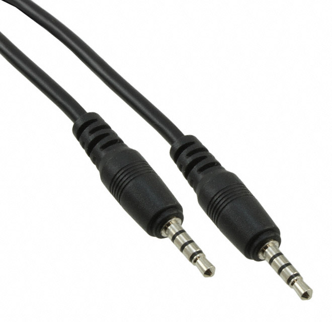 【053-0114R】CONN CABLE ASSY 3.5MM 4COND 6'